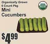 Key Food Mini Cucumbers offer
