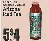 Key Food Arizona Iced Tea offer