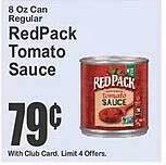 Key Food RedPack Tomato Sauce offer