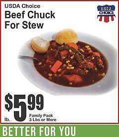 Key Food Beef Chuck For Stew offer
