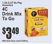 Key Food 4c Drink Mix To Go offer