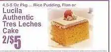 Key Food Lucila Authentic Tres Leches Cake offer