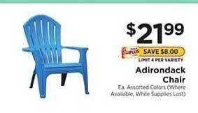 ShopRite Adirondack Chair offer