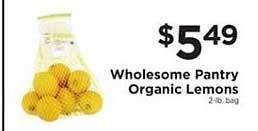 ShopRite Wholesome Pantry Organic Lemons offer