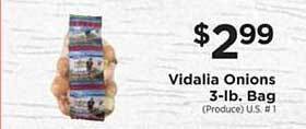 ShopRite Vidalia Onions 3-lb. Bag offer