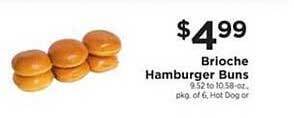 ShopRite Brioche Hamburger Buns offer