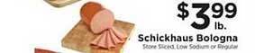 ShopRite Schickhaus Bologna offer