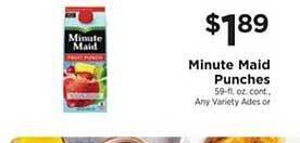 ShopRite Minute Maid Punches offer
