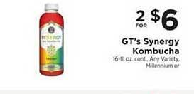 ShopRite Gt's Synergy Kombucha offer