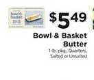 ShopRite Bowl & Basket Butter offer