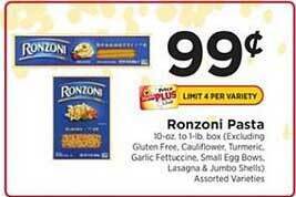 ShopRite Ronzoni Pasta offer