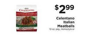 ShopRite Celentano Italian Meatballs offer