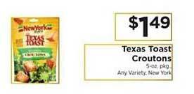 ShopRite Texas Toast Croutons offer