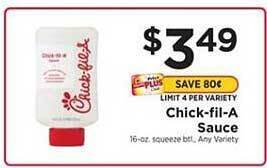 ShopRite Chick-fil-a Sauce offer