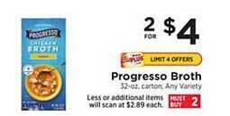 ShopRite Progresso Broth offer