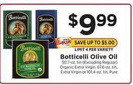 ShopRite Botticelli Olive Oil offer
