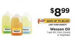 ShopRite Wesson Oil offer