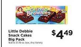 ShopRite Little Debbie Snack Cakes Big Pack offer
