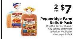ShopRite Pepperidge Farm Rolls 8-pack offer