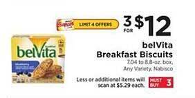 ShopRite Belvita Breakfast Biscuits offer