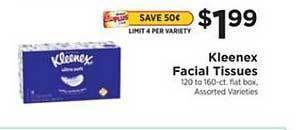 ShopRite Kleenex Facial Tissues offer