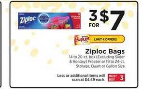 ShopRite Ziploc Bags offer