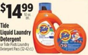 Pioneer Supermarkets Tide Liquid Laundry Detergent offer