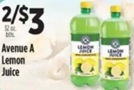 Pioneer Supermarkets Lemon Juice 32 oz. offer