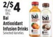 Pioneer Supermarkets Bai Antioxidant Infusion Drinks offer