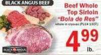 Food Bazaar Beef Whole Top Sirloin offer