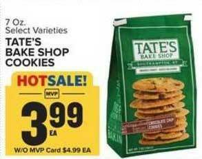 Food Lion Tate's Bake Shop Cookies offer