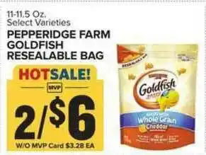 Food Lion Peperidge Farm Goldfish Resealable Bag offer