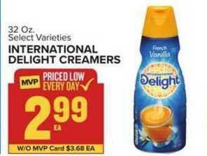 Food Lion International Delight Creamers offer
