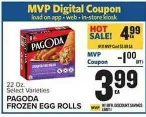 Food Lion Pagoda Frozen Egg Rolls offer