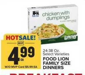 Food Lion Food Lion Family Size Dinners offer