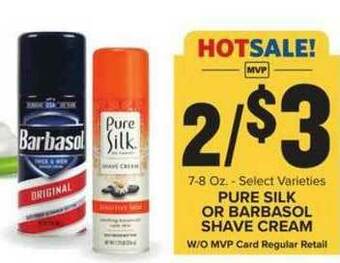 Food Lion Pure Silk Or Barbasol Shave Cream offer