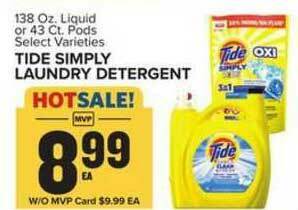 Food Lion Tide Simply Laundry Detergent offer