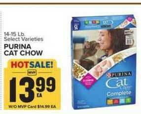 Food Lion Purina Cat Chow offer