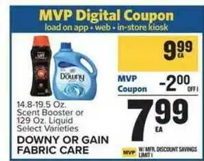 Food Lion Downy Or Gain Fabric Care offer