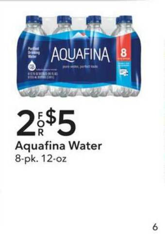Publix Aquafina Water offer