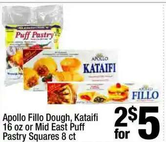 Super King Markets Apollo Fillo Dough Kataifi Or Mid East Puff Pastry Squares offer