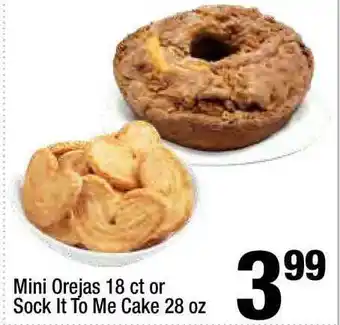 Super King Markets Mini Orejas 18 Ct Or Sock It To Me Cake offer