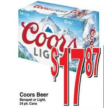 Super Saver Coors Beer offer