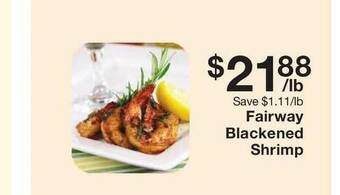 Fairway Store Market Fairway Blackened Shrimp offer