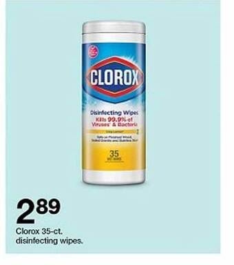 Target Clorox 35-ct. Disinfecting Wipes offer
