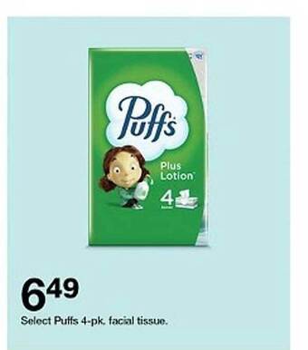 Target Puffs 4-pk. Facial Tissue offer