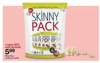 Target Skinnypop Multipack Snacks offer