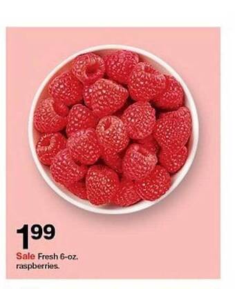 Target Fresh 6-oz. Raspberries offer