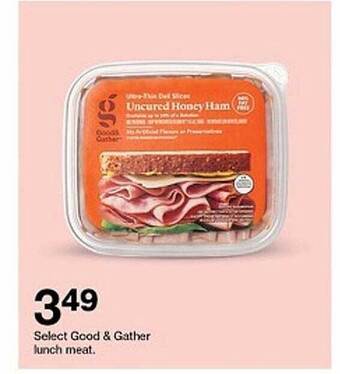Target Good & Gather Lunch Meat offer