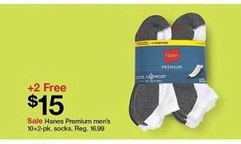 Target Hanes Premium Men's 10+2-pk. Socks offer